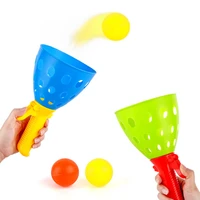 1 pairs double butt ping pong ball outdoor sports game toy launch throw catch ball set parent child interactive toys for kids