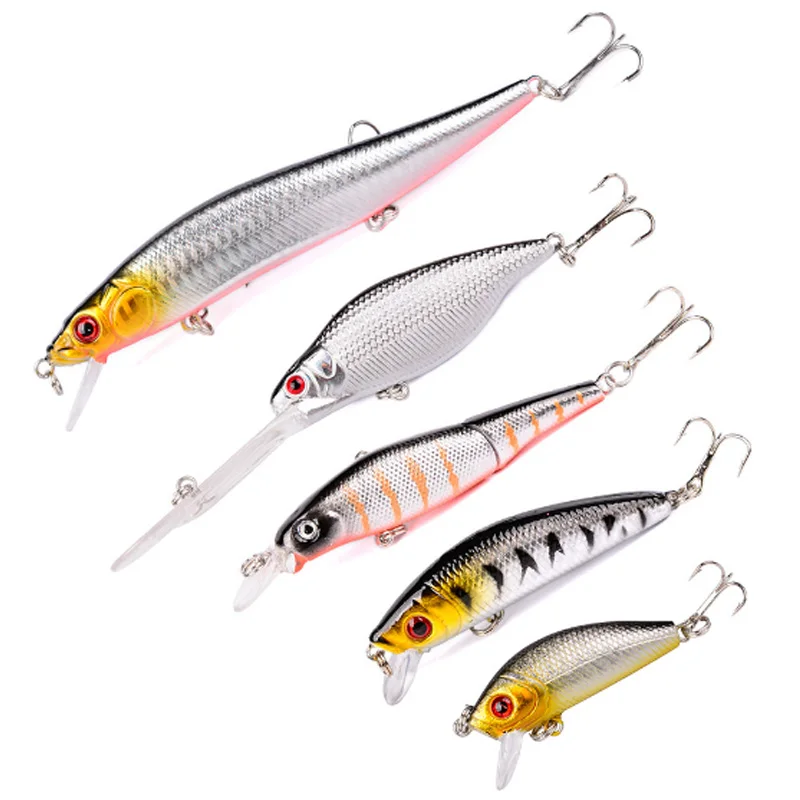 5 шт. набор рыболовных приманок смешанные моделей искусственные приманки для