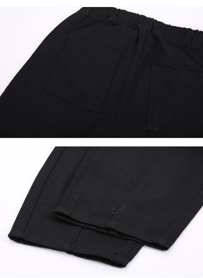 Женские повседневные брюки LEIJIJEANS, свободные модные черные и белые джинсы яркой расцветки с высокой посадкой, повседневная модель 9104 большого размера на осень