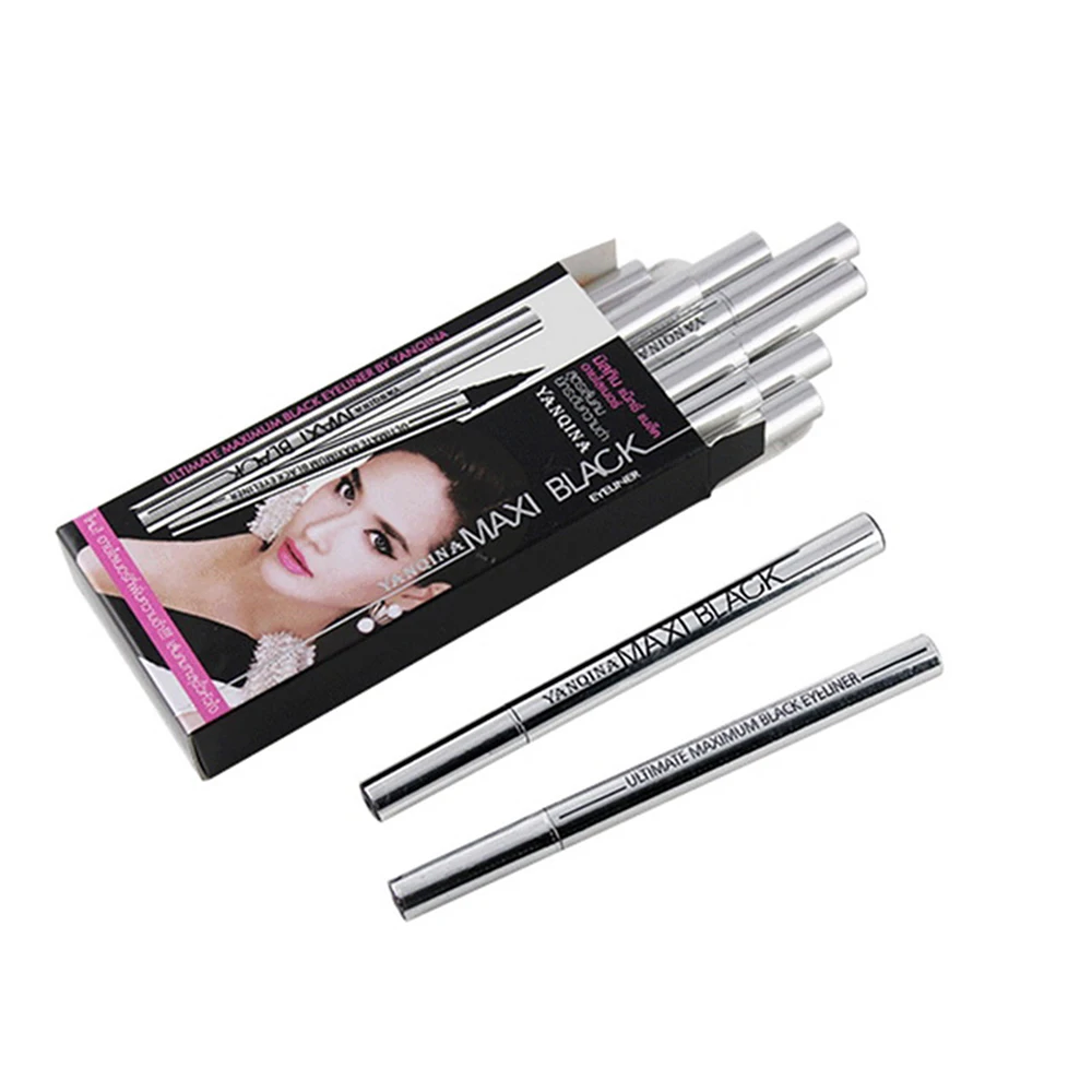 Черная жидкая Водонепроницаемая подводка для глаз Подводка Высокая Пигмент