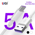 UGI 123 упаковка 5А USB C Type C кабель для Samsung S20 Huawei P30 P20 Mate 30 20 40 Pro Plus USB 3,1 Type-C синхронизация супер зарядный кабель