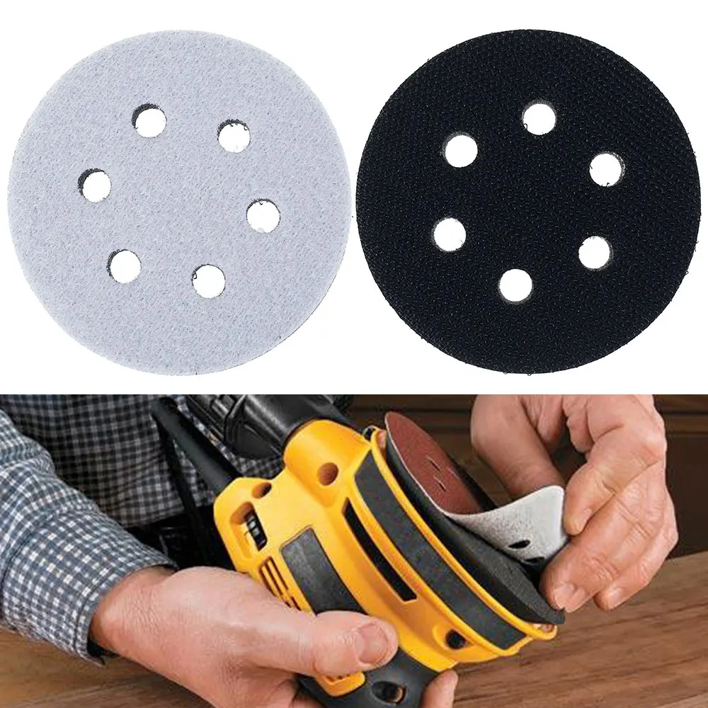 

1PCS 3/6 Inch 6-Hole Soft Sponge Interface Pad for Sanding Pads and Hook&Loop Sanding Discs for Uneven Polishing Car Gadgets