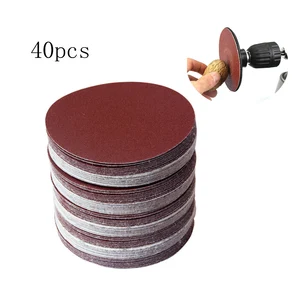 30 шт.компл. шлифовальная бумага 100 мм Шлифовальные Диски крюк петля наждачная бумага аксессуары части для полировки инструменты наждачная нож