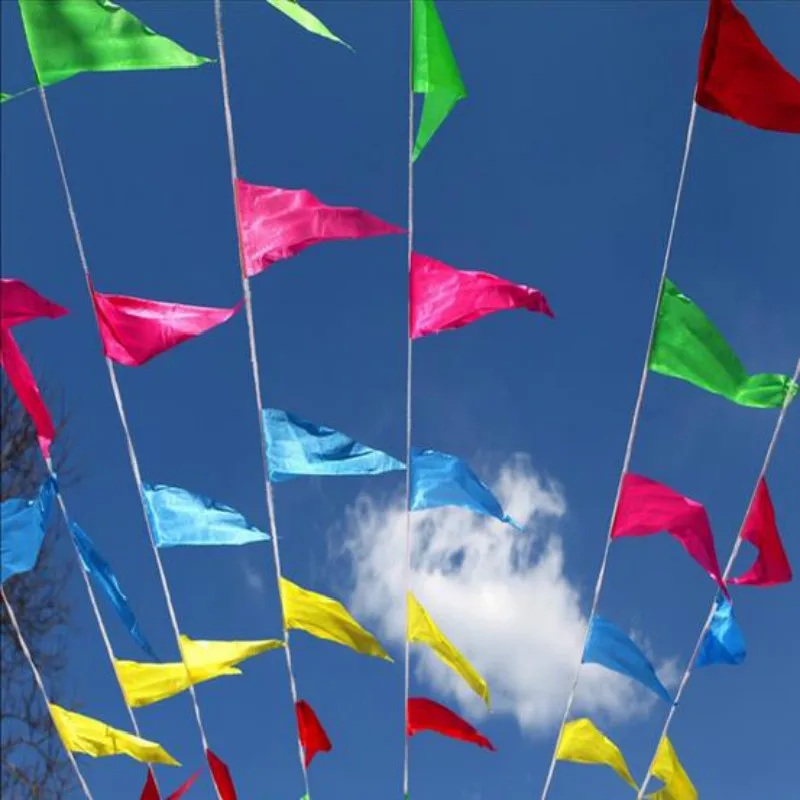 Fabric Hanging Flags /multicolour Banner/birthday Party Festival/Christmas Outdoor Decor/ felt Tent Decor/crafts/wall Art | Дом и сад