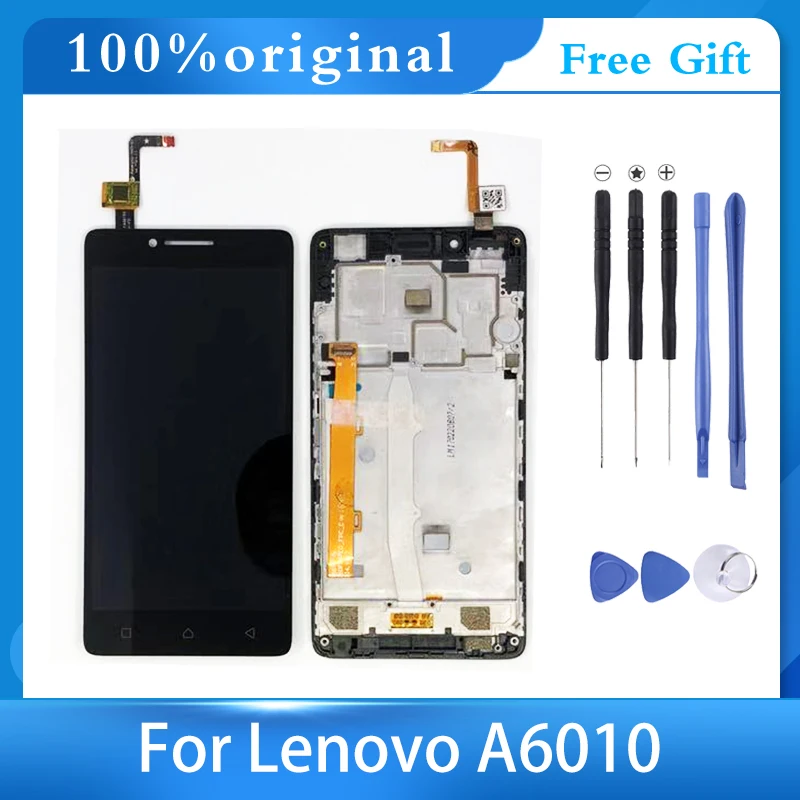 ЖК-дисплей для Lenovo A6010 5 0 дюйма сенсорный экран с дигитайзером в сборе рамкой