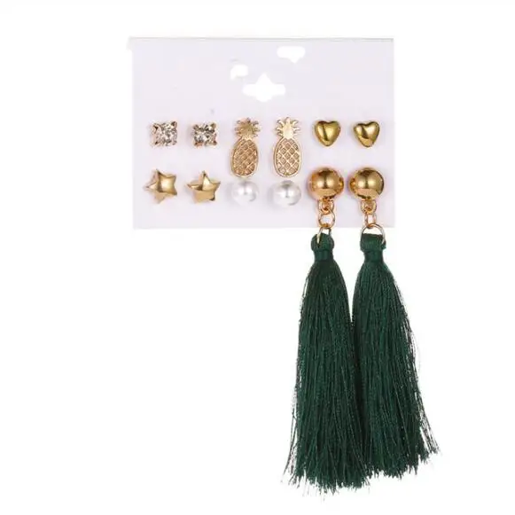 Европейские и американские импортные товары популярные серьги модный костюм с