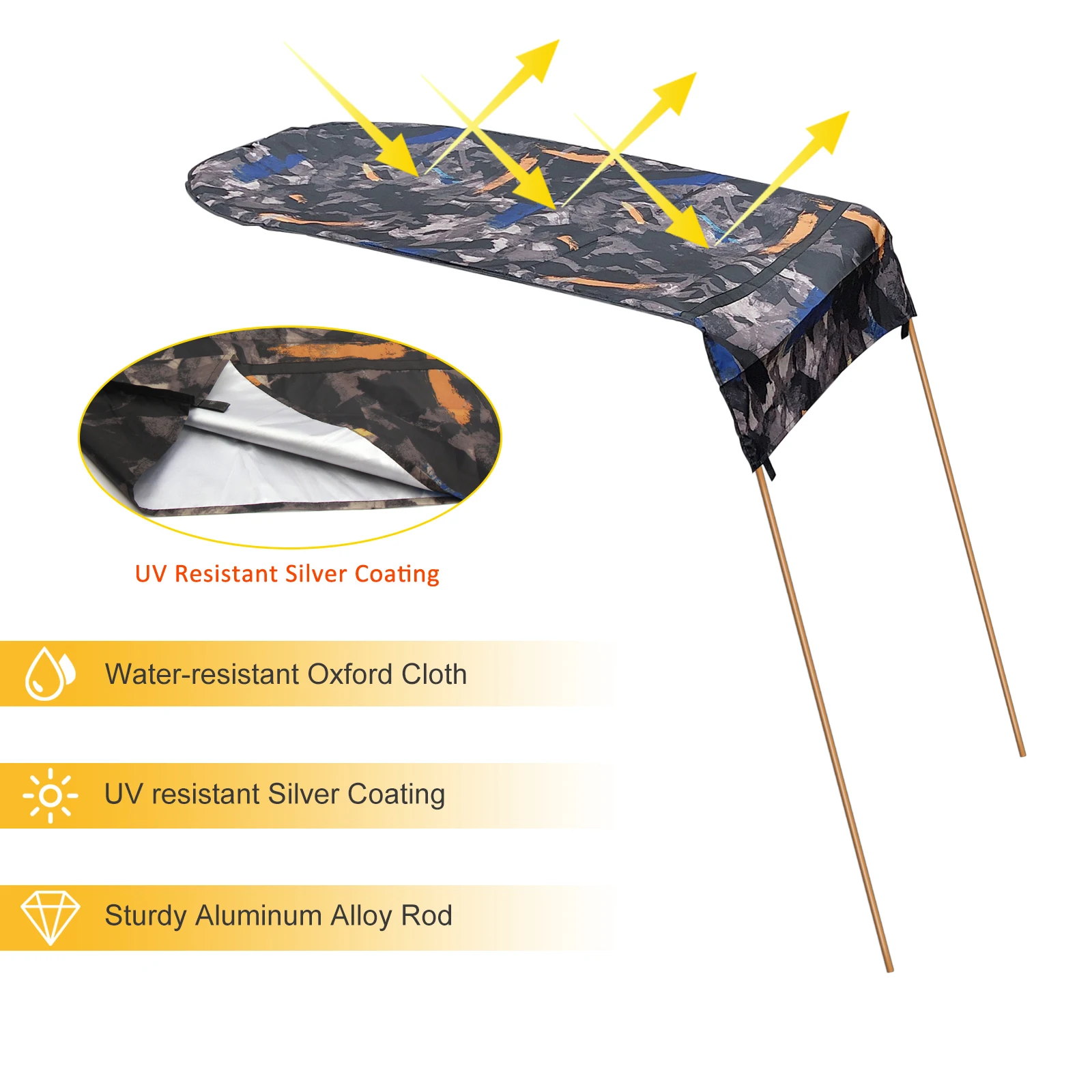 Каяк солнцезащитный навес Водонепроницаемая лодка Солнцезащитная палатка тент