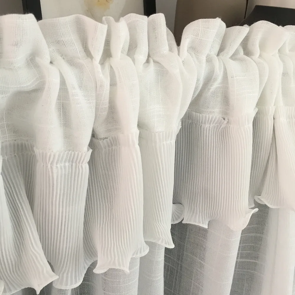 Корейская кофейная занавеска с кисточкой короткая оконная для кухни домашнего