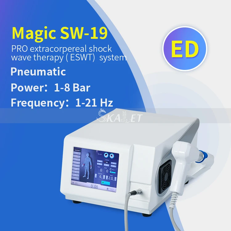 

8 Bar Extracorporeal Shock Wave Phsiotherapy Equipment Pain Relief Equipment for ED Treatment Body Relaxation