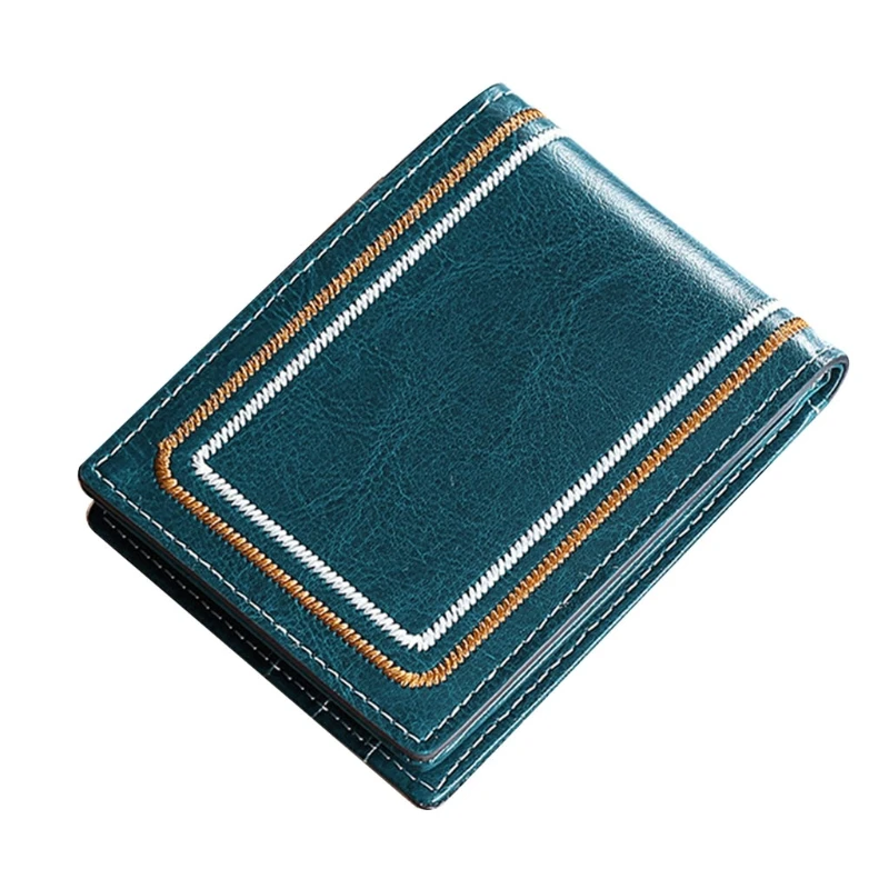 

Mini Slim Credit Card Bifold Wallet Driver License Leather Purse Case Organizer 20CA