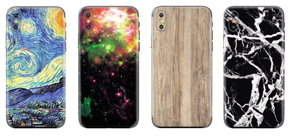 Наклейки с цветами для iPhone X XR XS макс 7 8 6 плюс 5 5S для samsung S10 S9 S8 плюс S10e Note 8 9 A8S задняя защитная пленка