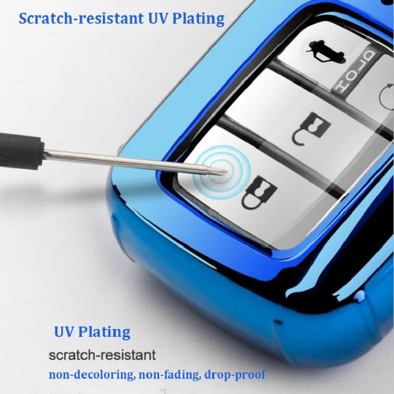 Чехол для автомобильного ключа из ТПУ защитный чехол с цепочкой ключей Honda