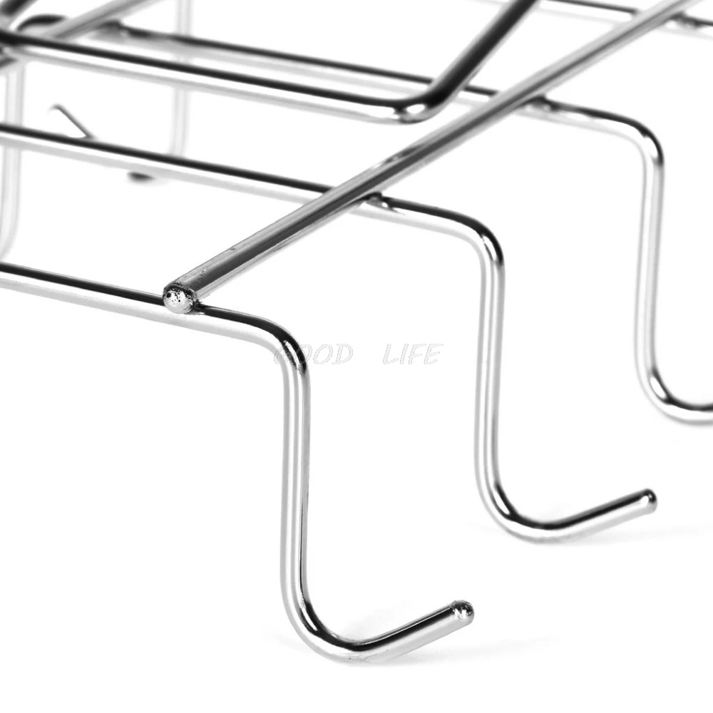 

Stainless Steel Kitchen Rack Hanging Coffee Tea Cup Mug Holder Organizer Storage