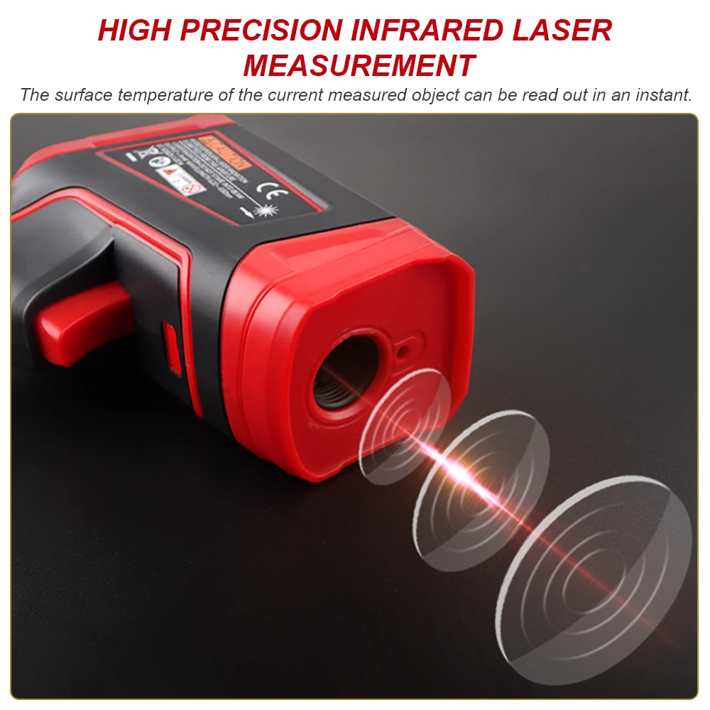

TASI TA603A Non-Contact IR Infrared Thermometer Digital Handheld Temperature Tester 50:1 Pyrometer Color LCD with Backlight