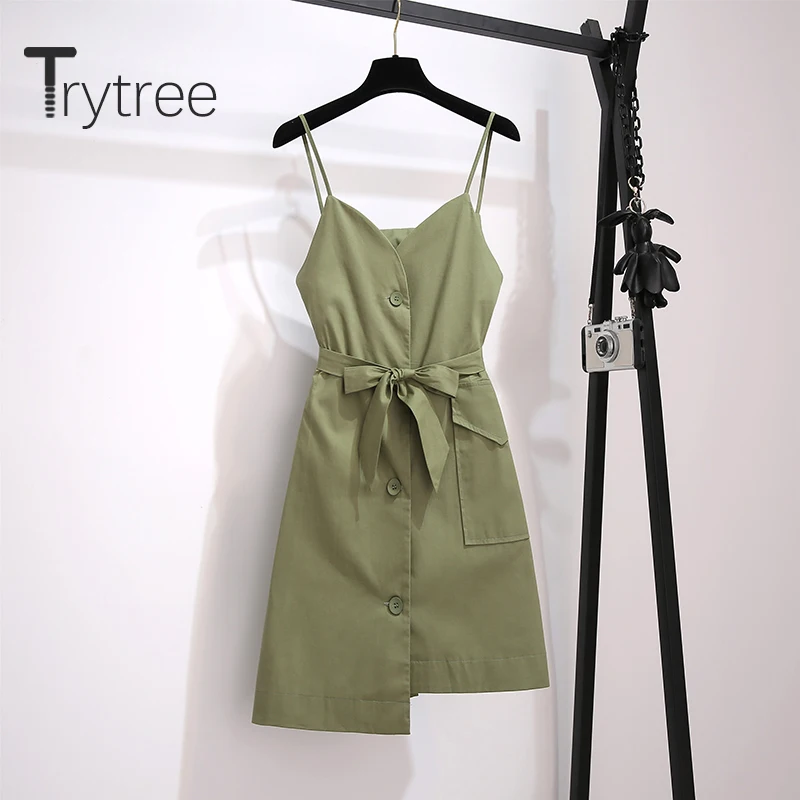 Женский комплект из двух предметов Trytree повседневный однотонный Свободный Топ с