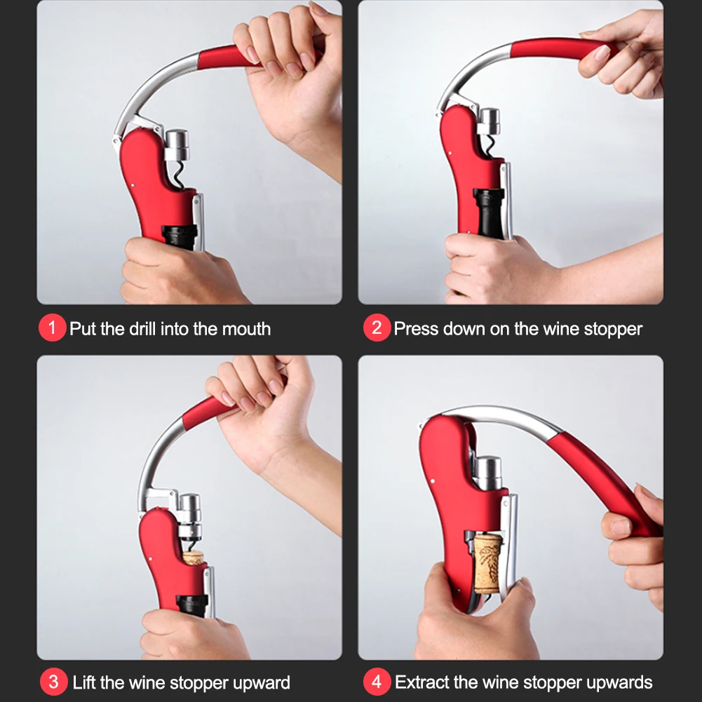 

Professional Wine Opener Bottle Red Wine Corkscrew Home Wine Screwdriver Wine Opener Bottle Press Type Opener Bottle
