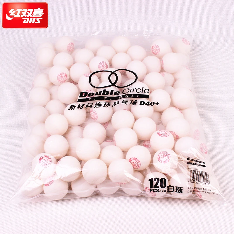 120 balls 120 Мячи DHS Настольный теннисный мяч D40+ двойной круг ABS Seamed тренировочный пластиковый мячик для пинг-понга - Цвет: 120 balls