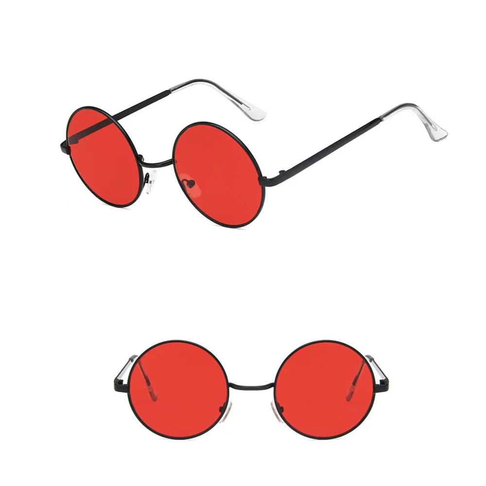 Солнцезащитные очки в круглой оправе для мужчин и женщин трендовые винтажные