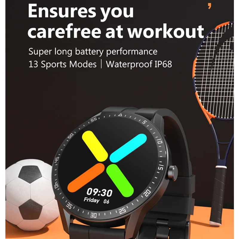 

G1 Smart Watch men 1.28 inch custom dial IP68 Waterproof Heart Rate Sports Fitness Tracker Bluetooth 5.0 Smartwatch pk k22 W46