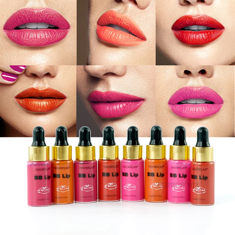 

Korean 5Ml Bb Lips Glow Ampoule Serum Starter Kit Lip Gloss Bb Cream Pigment for Lip Coloring Moisturizing Microneedle Treatment