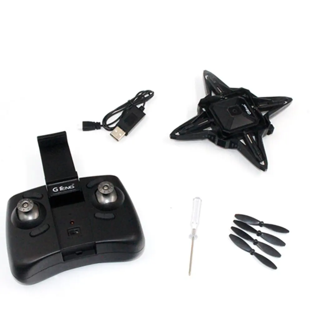 

Gteng T911W 2.4G Drone with Fixed Height Wifi Real-time Transmission Foldable Headless Mode Quadcopter Drone