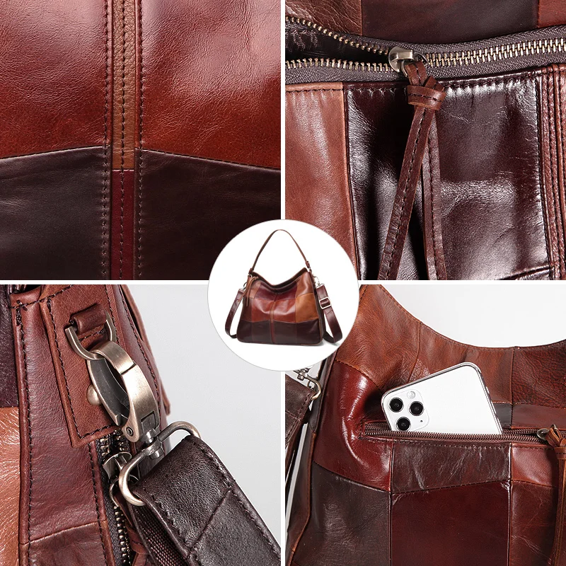 2 шт./компл . винтажные женские сумки из натуральной кожи композитная клатч для