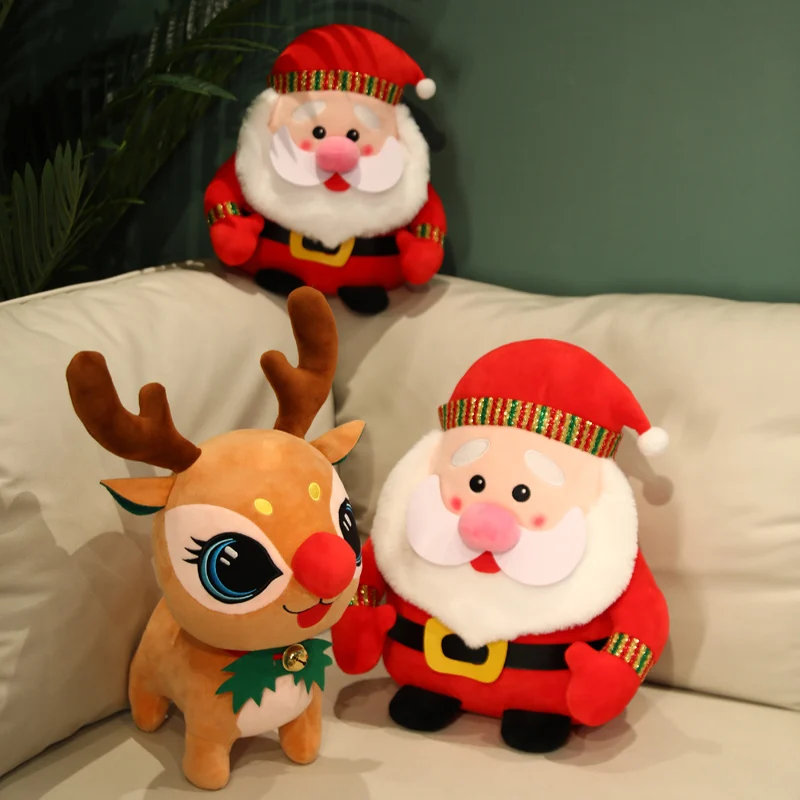 

Multi Size Santa Claus doll plush toy custom Christmas gift wholesale doll company annual meeting activity doll Stuffed Toy