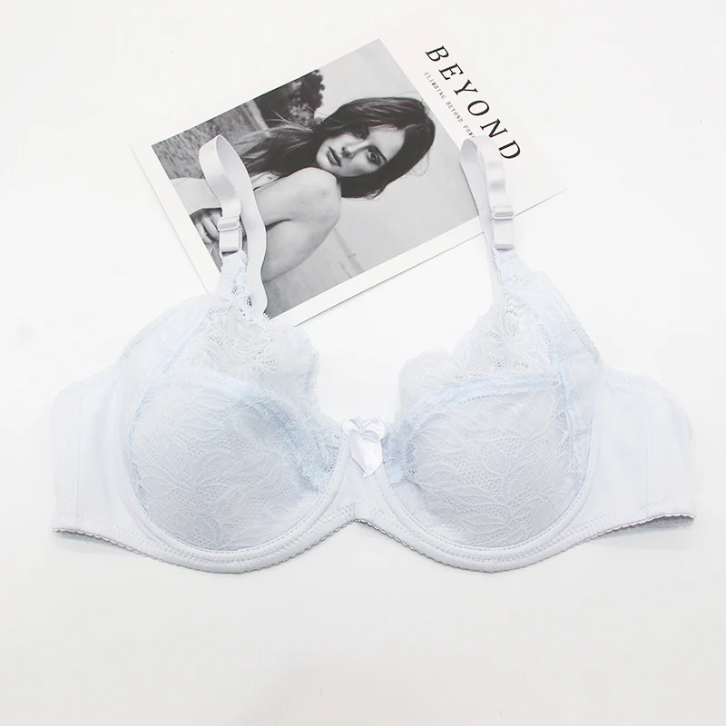 

Sexy Women Lace Bra Plus size B C D E Cup Underwire Gather AdjustedPlunge Lingerie Bras For Women Embroidery Underwear Bralette