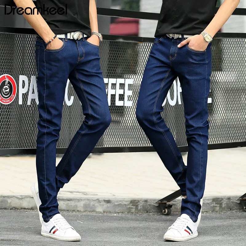 2019 новые обтягивающие джинсы мужские хлопковые модные деловые повседневные