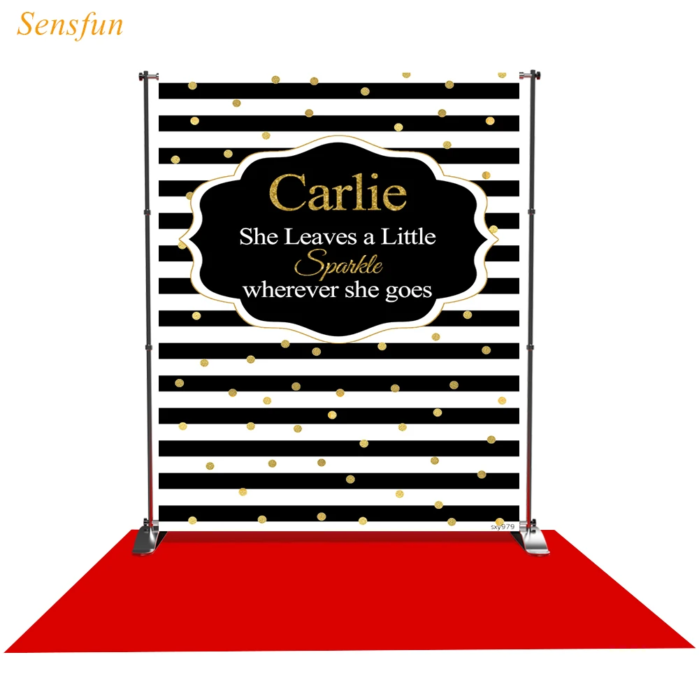 LEVOO тематические фоновые заставки новорожденных девочек полоски для рамки фон