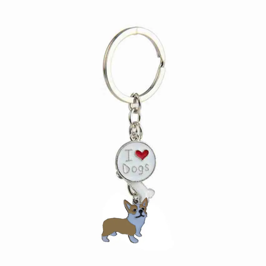 

2020 Creative cartoon dog Keychains gift for friends Key Chain men's and women's car bags pendant accessories Key Ring