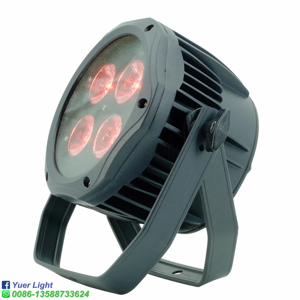 Светодиодный водонепроницаемый прожектор 6 в 1 RGBWAUV 10 шт./лот сценический DMX512 для