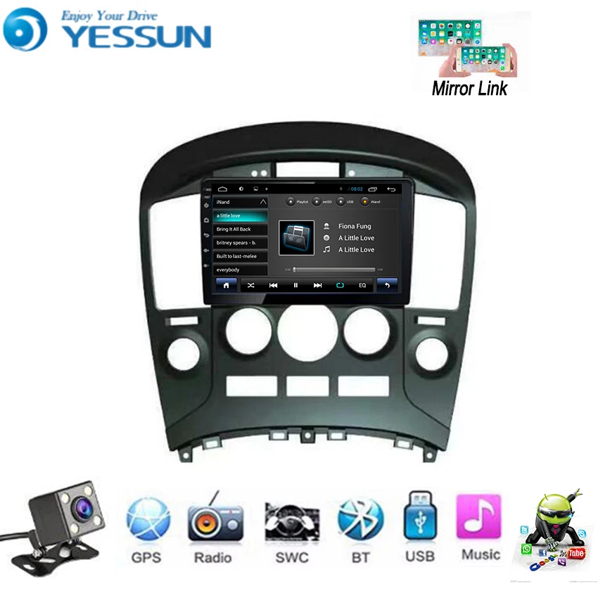 Автомобильный мультимедийный плеер YESSUN для Hyundai H1 2010 ~ 2014 Android радио GPS навигация