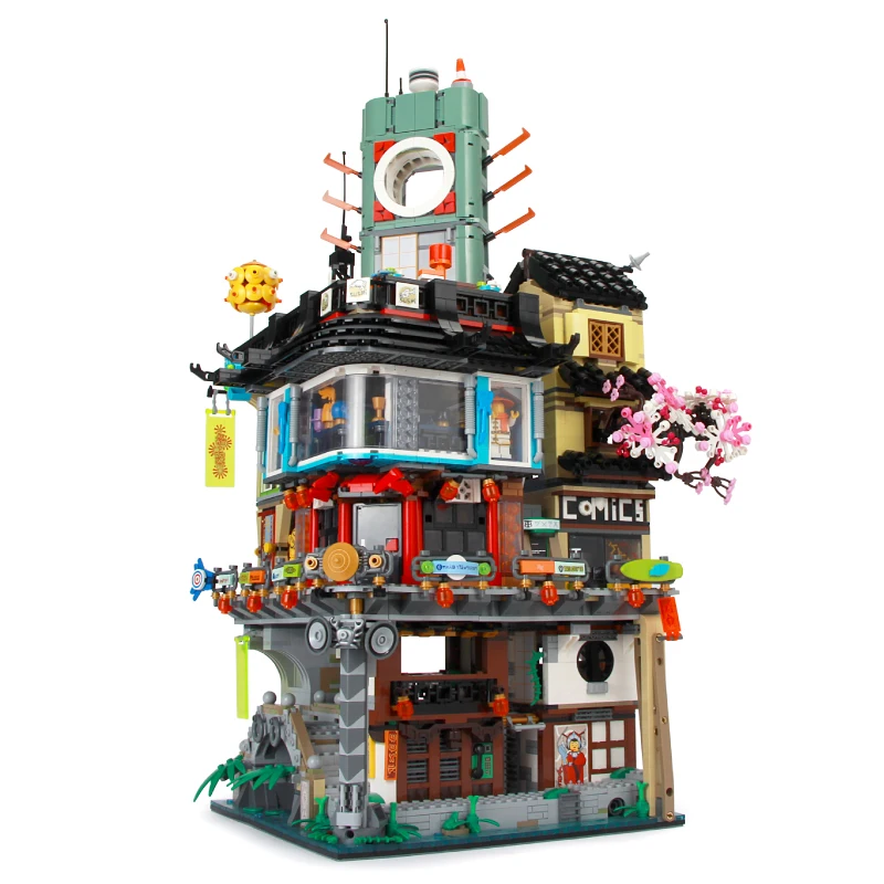 06066 Ninjago City Masters of Spinjitzu строительные блоки кирпичи игрушки Совместимые 70620 подарки