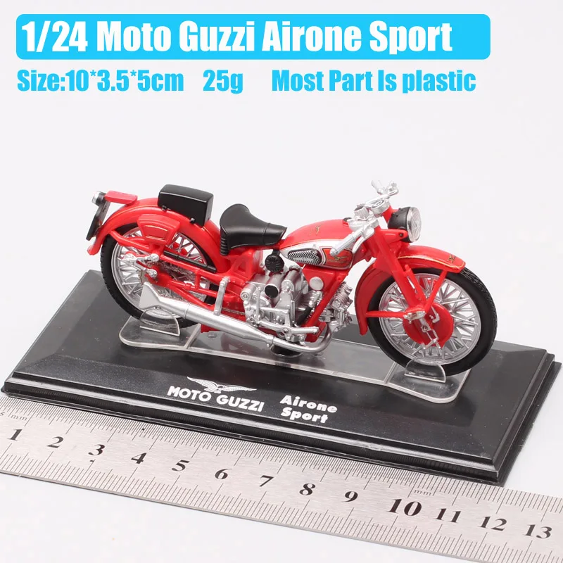 Крошечный винтажный мотоцикл в масштабе 1/24 гоночный велосипед Guzzi Airone Спортивная