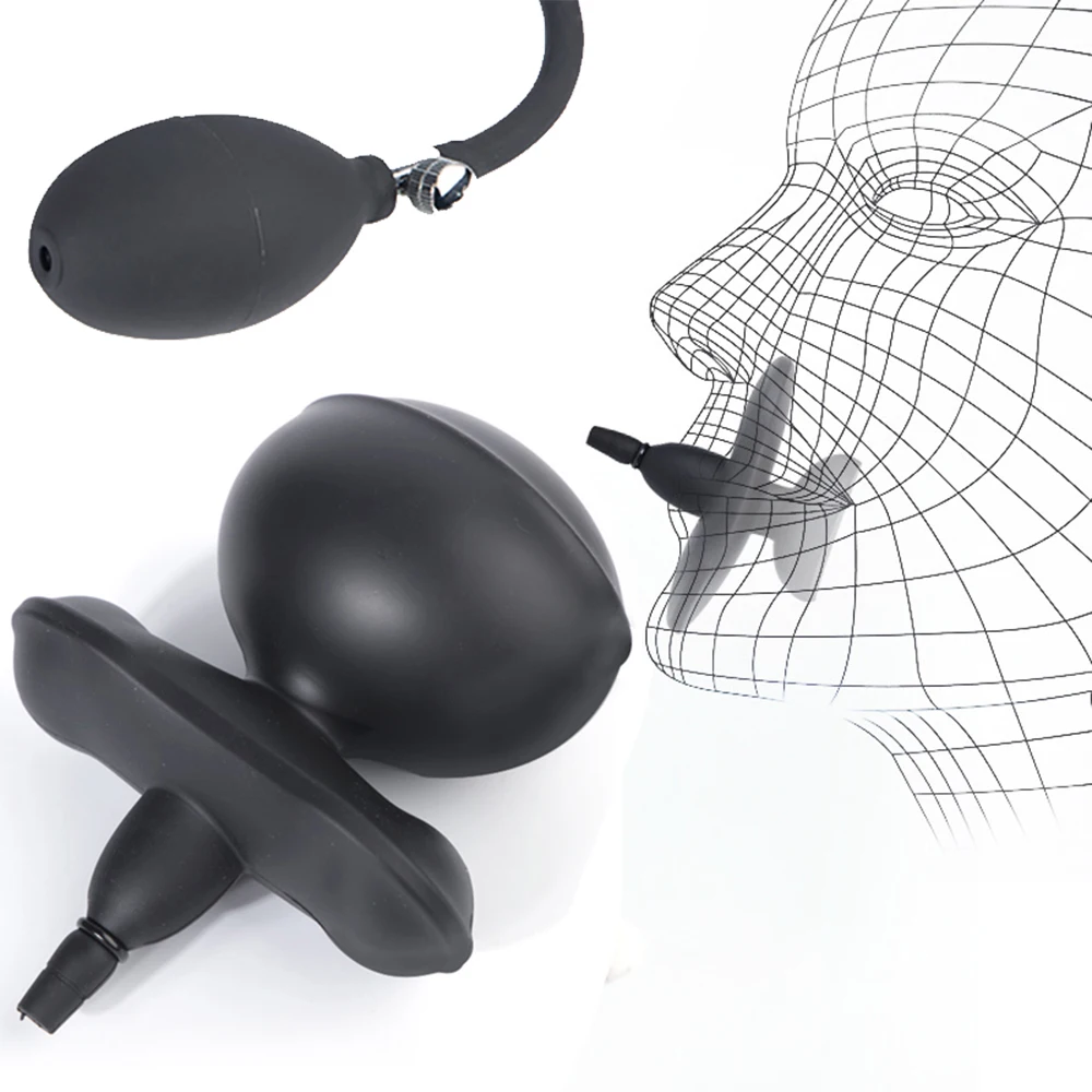 2020 Супер огромный рот кляп без бретелек надувной расширение открытый БДСМ