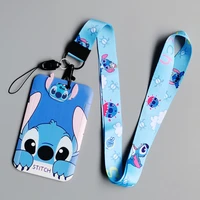 YQ176 Cute Stitch Key Lanyards For Keychain Pendant Card Cover Phone USB Badge Holder Key Ring Neck Straps Accessories Gifts