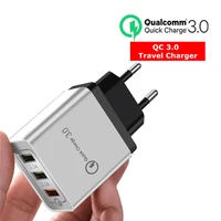 euus plug usb charger travel charger for iphone samsung portable wall mobile quick charge qc 3 0 phone fast charger adapter