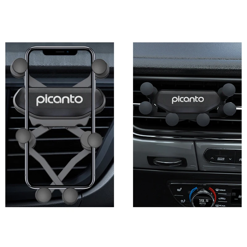 Car Interior Air Vent Clip Mount No Magnetic Mobile Phone Holder for KIA Picanto 2017 2018 2019 Accessories | Автомобили и