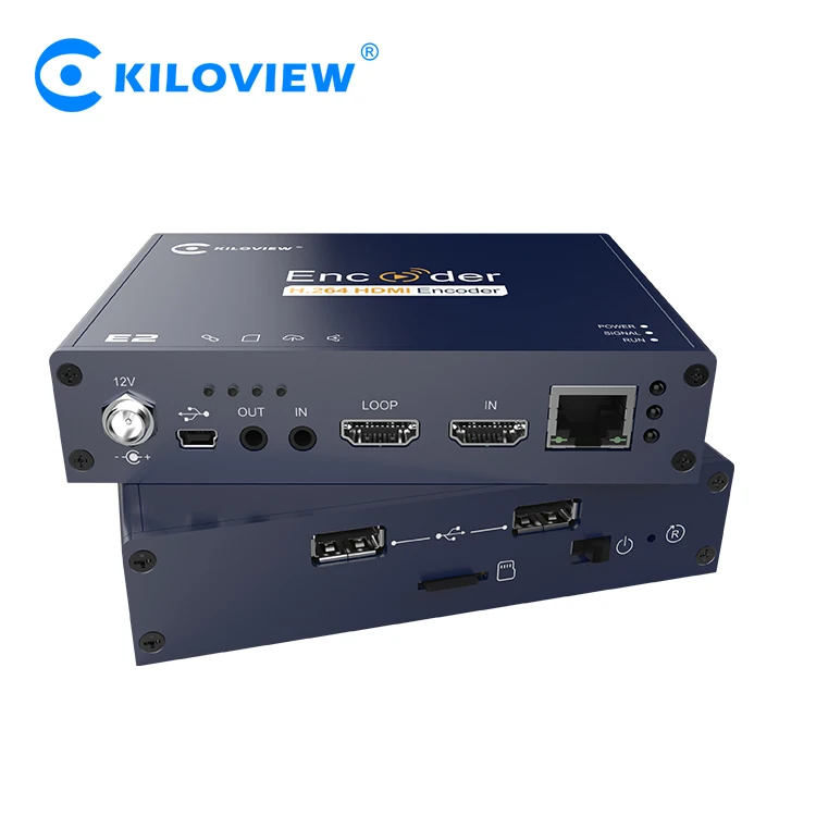 

Kiloview 1080p Wired HDMI to rj45 RTSP Streaming Encoder