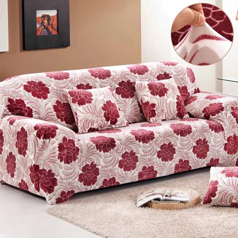 Теплый плюшевый чехол для дивана плотный эластичный зимний чехлы гостиной 1/2/3/4