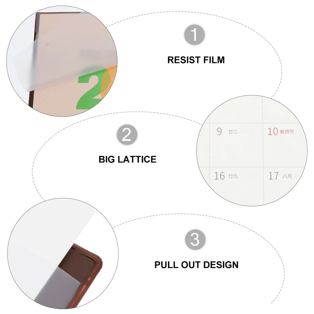 

1Pc 2020-2021 Desk Calendar Monthly Calendar Practical Desk Pad Office Memo