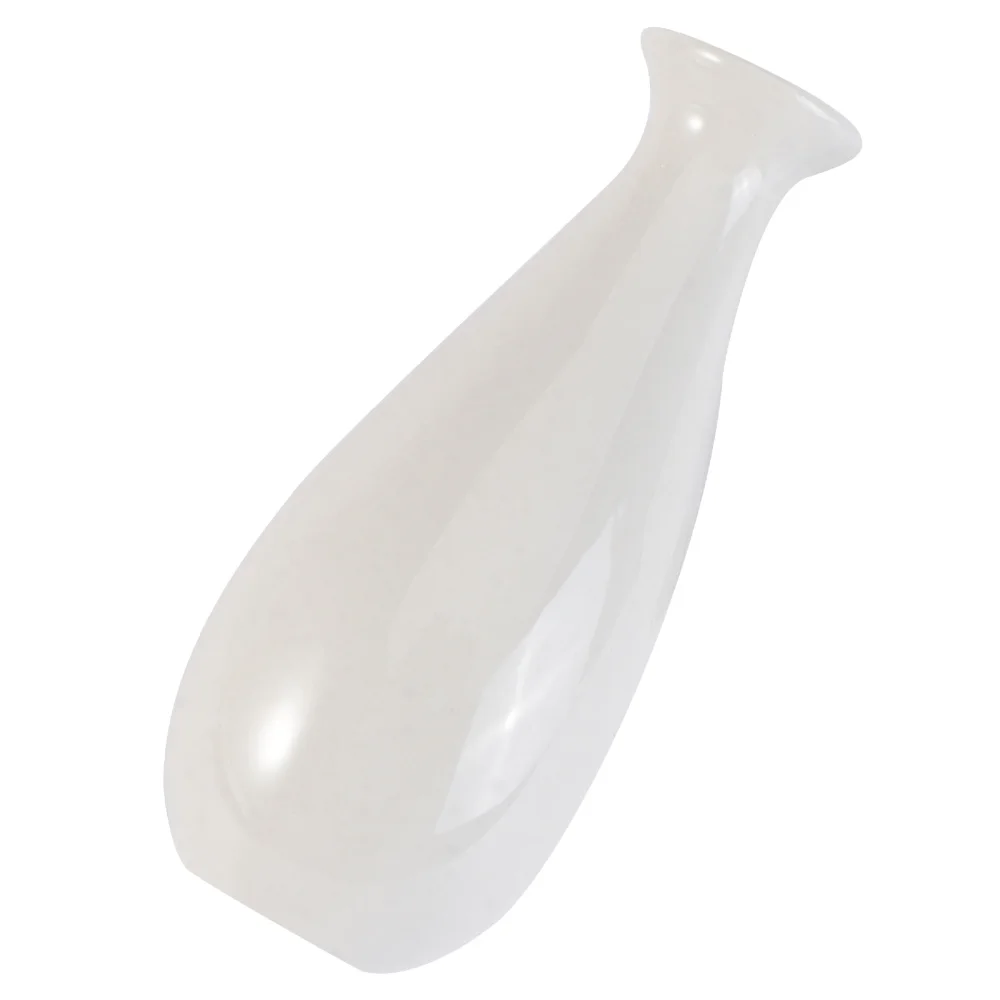 

Ceramic Small Vase Creative Desktop Flower Vase Simple Bullet Bottle for Home Office Decoration (Blue)