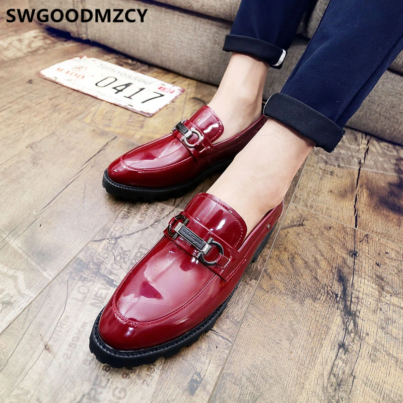 Туфли мужские Классические Вечерние из лакированной кожи Классическая обувь для