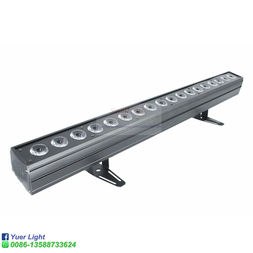 Новый светодиодный настенный светильник 18x18 Вт RGBWA + UV 6 в 1 для помещений DMX512 с