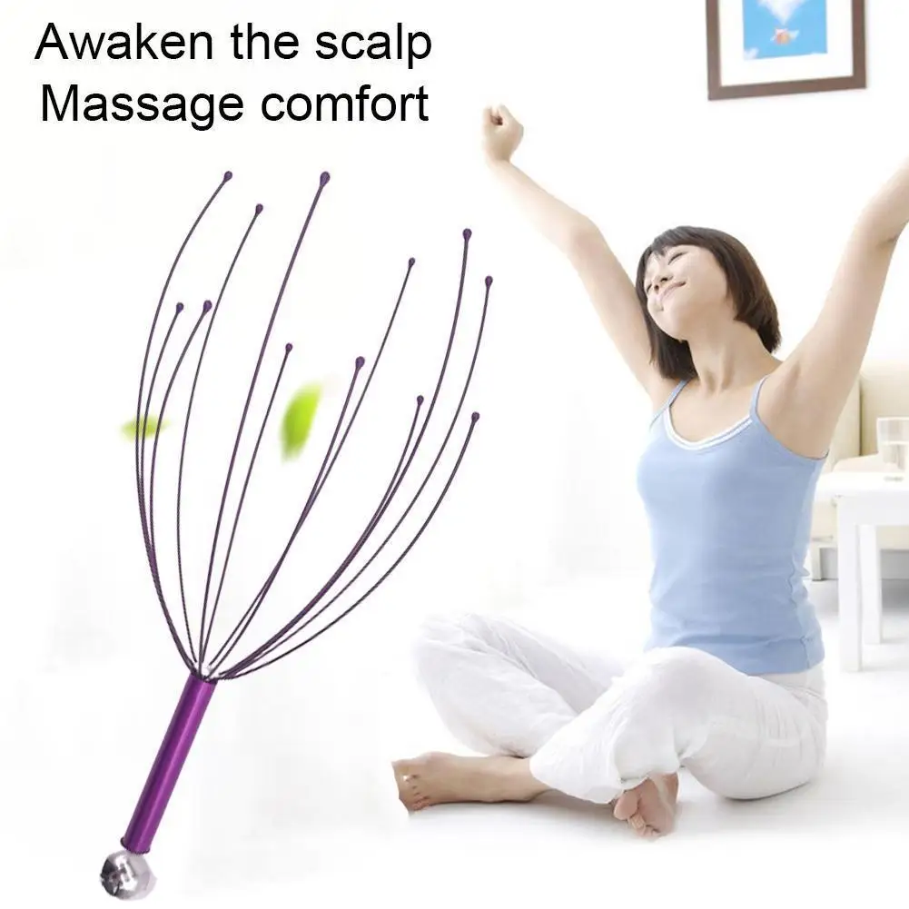 

Head Relax Massager Claw Massage Anti-stress Pain Relief Spa Scalp Relax Stimulate Headache Blood Octopus Circulate E6R0