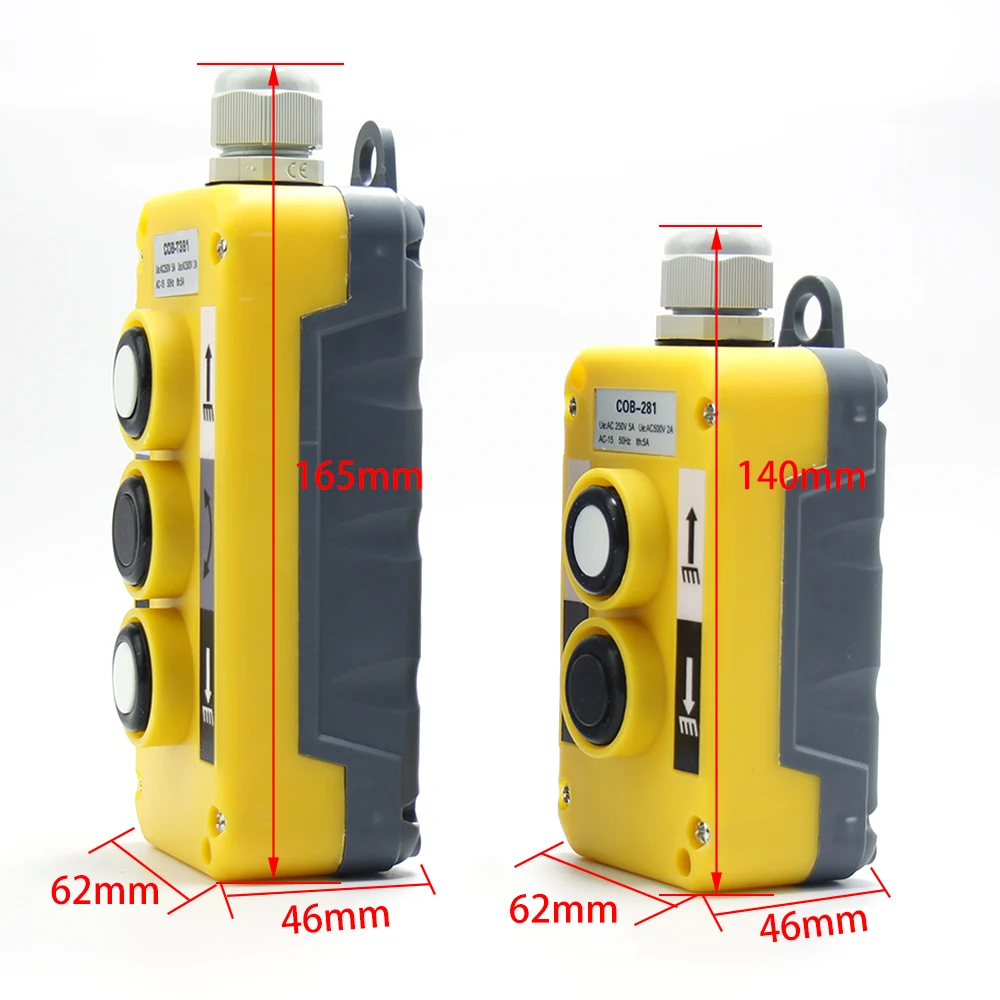 Industrial Remote control Push button switch Crane Truck Controller Switches Control Lift Electric COB-T381 COB-281 COB-481 |