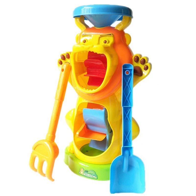 

Children's Beach Sandglass Toy Set Large Sandglass Shovel Sand Bucket Sand Pond Toy for Baby Children Bathroom Gift