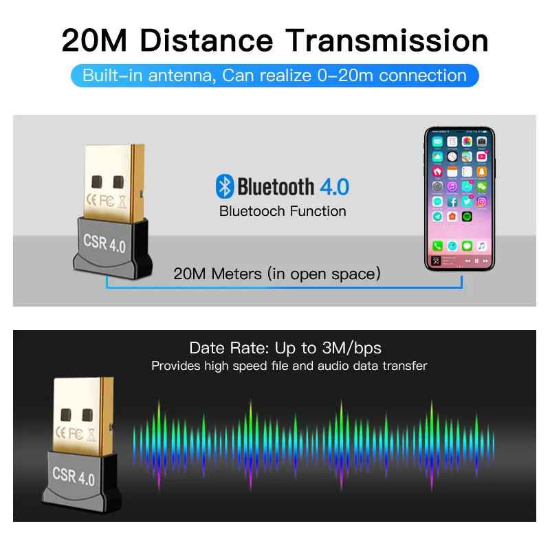 csr 40 usb bluetooth адаптер bluetooth 4 передатчик на