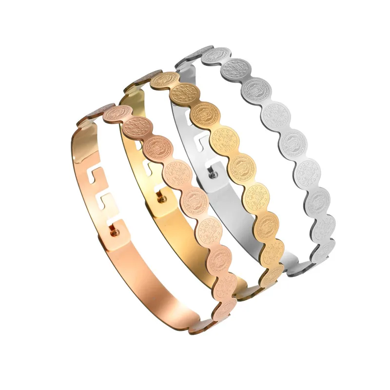 ELSEMODE очаровательный браслет из нержавеющей стали стиль девственницы женский и